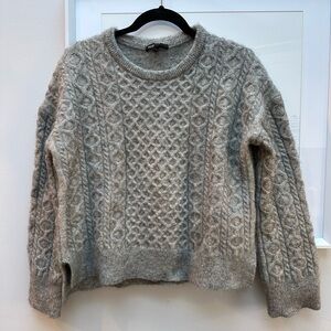 Maje Wool/Mohair Grey Knit Sweater